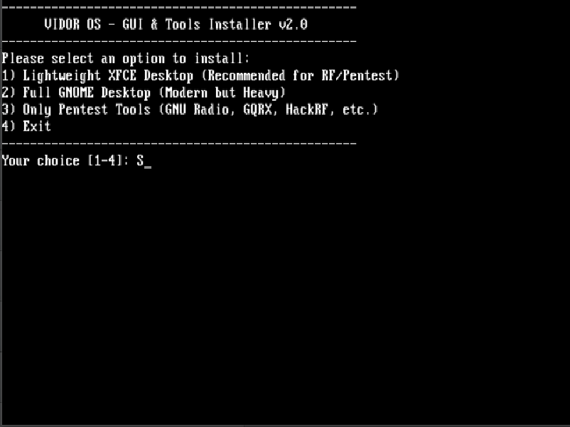 Vidor OS Screenshot 2